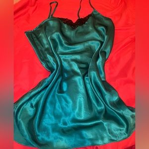 Teal Slip Dress